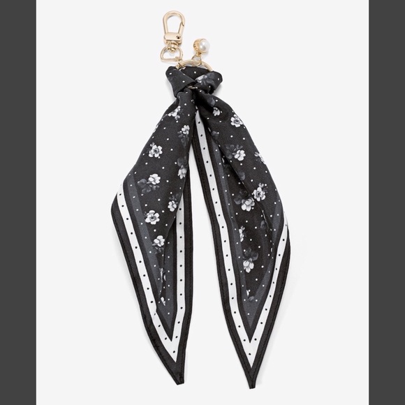 White House Black Market Accessories - WHBM POLKA DOT SCARF KEY FOB